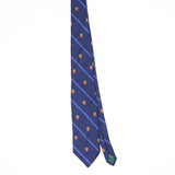 Front Front of Vintage Ralph Lauren Crest Striped Patterned Tie