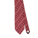 Front Detail of Vintage 1990's Belts Geometric Patterned Tie