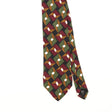 Front Detail of Vintage 1990's Mulberry Geometric Patterned Tie