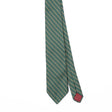 Front Front Detail of Vintage 1980's Striped Patterned Tie