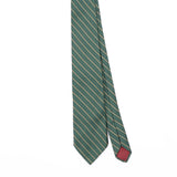 Front Front Detail of Vintage 1980's Striped Patterned Tie