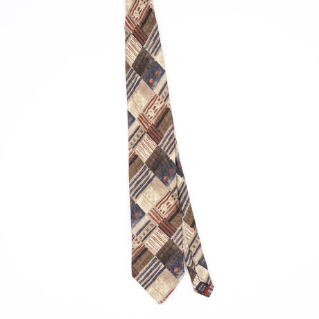 Front Front of Vintage 1990's Bachrach Geometric Patterned Tie