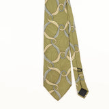 Front Detail of Vintage 1980's Geometric Patterned Tie