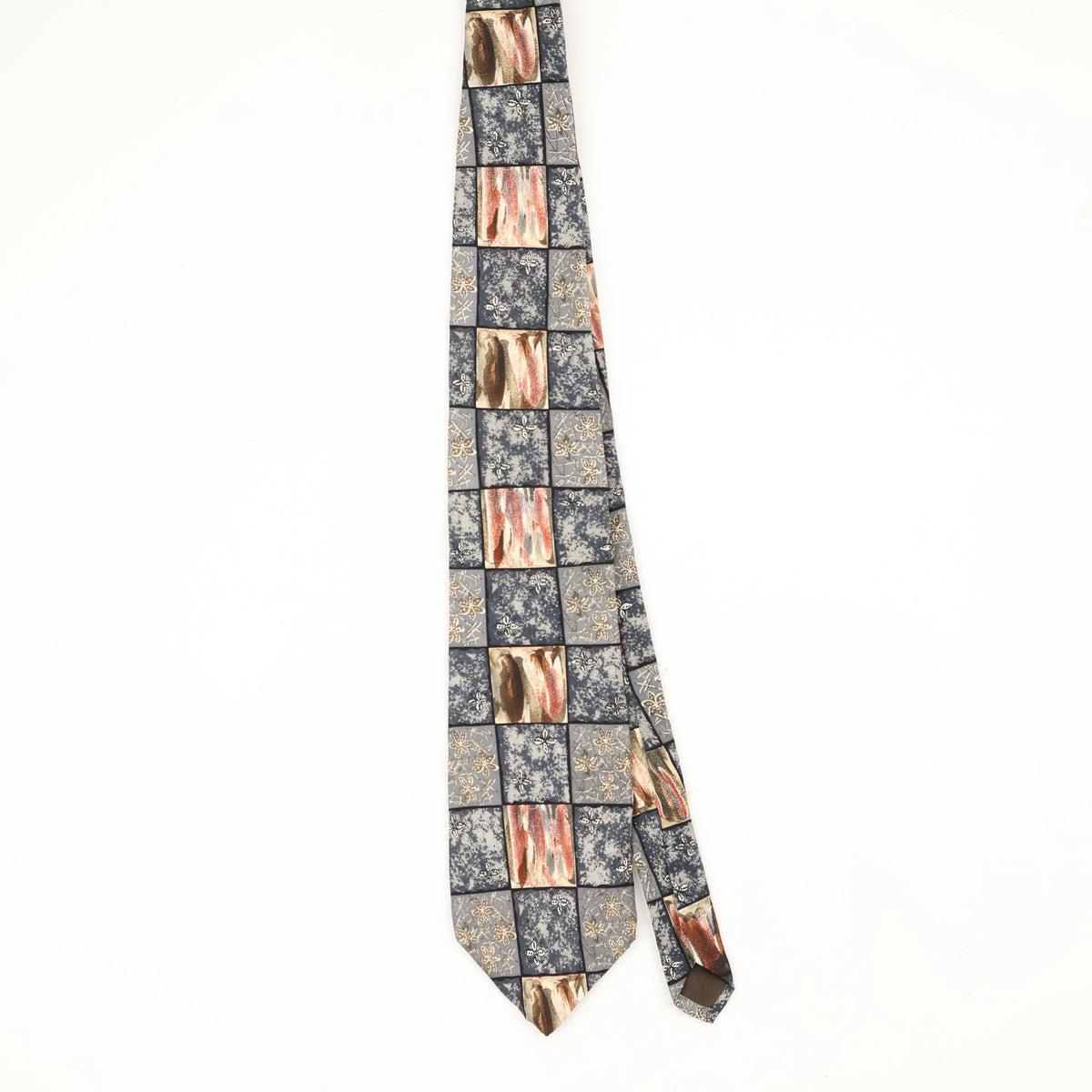 Front Front of Vintage 1990's Pierre Cardin Geometric Patterned Tie