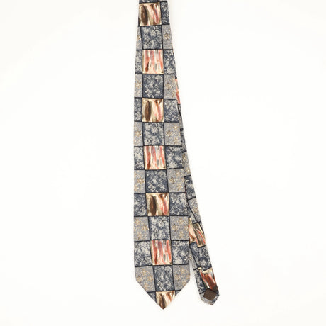 Front Front of Vintage 1990's Pierre Cardin Geometric Patterned Tie