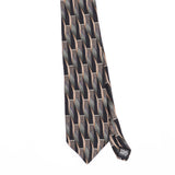 Front Front Detail of Vintage 1990's Haggar Geometric Patterned Tie