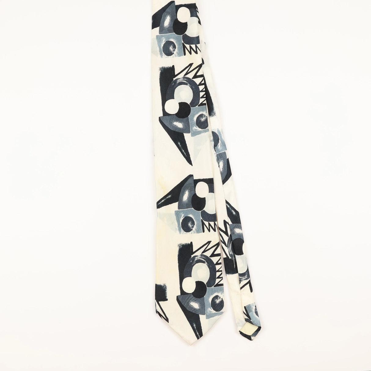 Front of Vintage 1990's Pierre Balmain Abstract Patterned Tie