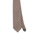 Front Front Detail of Vintage Squares Geometric Patterned Tie
