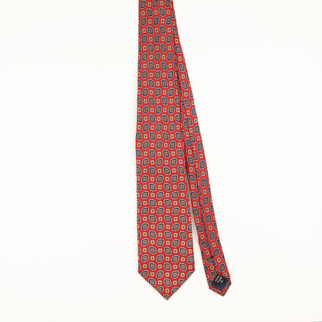 Front of Vintage Jos. A. Bank Geometric Patterned Tie