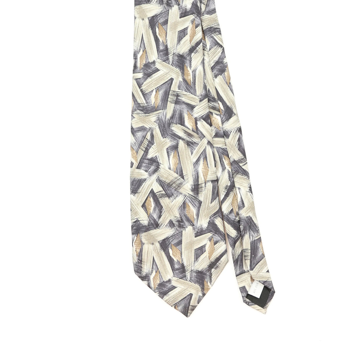 Front Front Detail of Vintage 1990's Pierre Cardin Abstract Patterned Tie