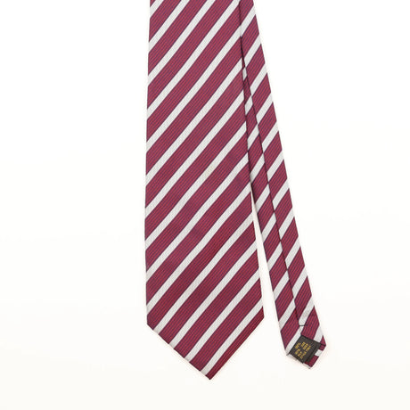 Front Detail of Vintage 1990's Ermenegildo Zegna Striped Patterned Tie