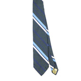 Front Front of Vintage 1980's Louis Feraud Paris Striped Patterned Tie