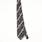Front Front of Vintage 1990's Disney Donald Duck Striped Patterned Tie