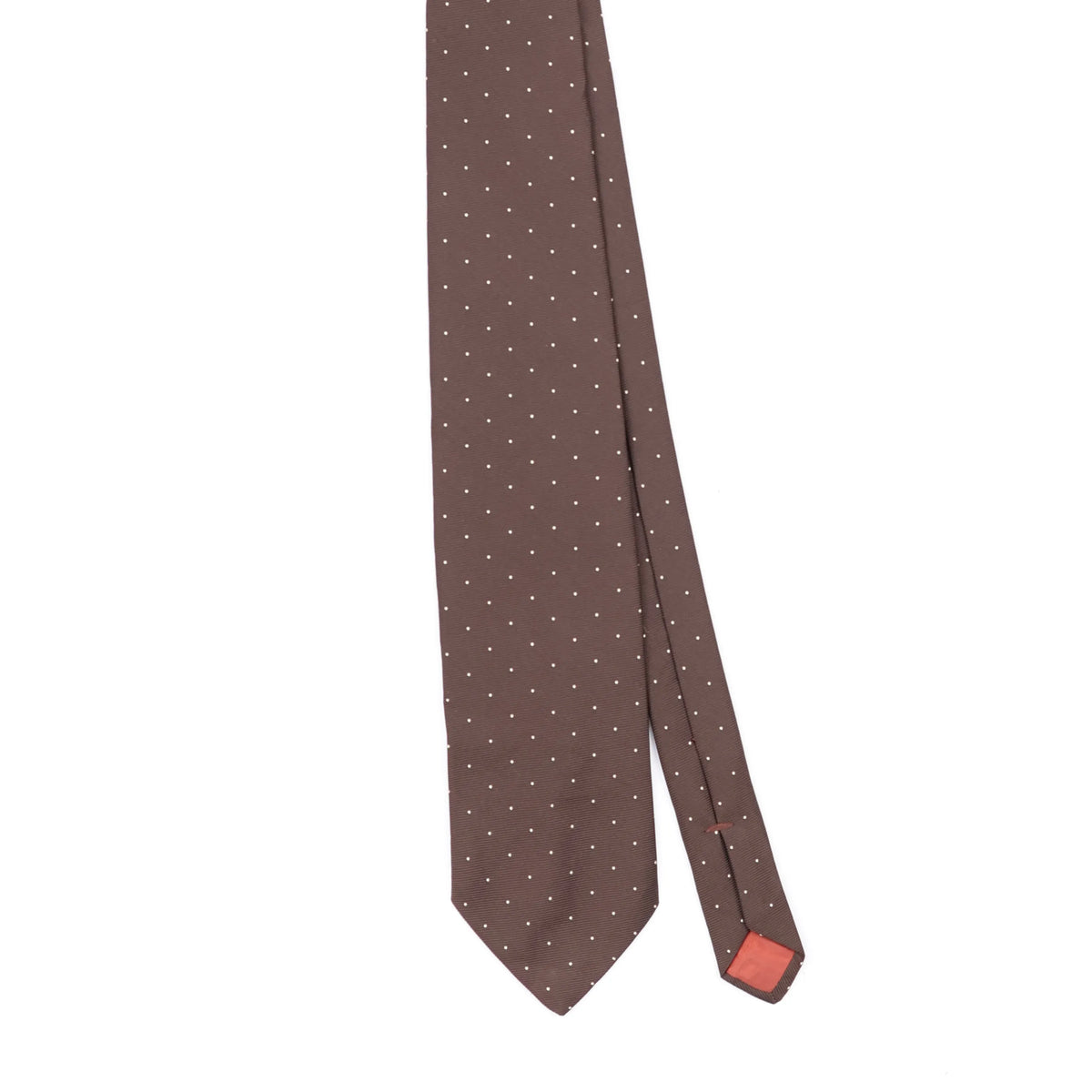 Front Front Detail of Vintage 1990's Austin Reed Polka Dot Patterned Tie