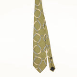 Front of Vintage 1980's Geometric Patterned Tie