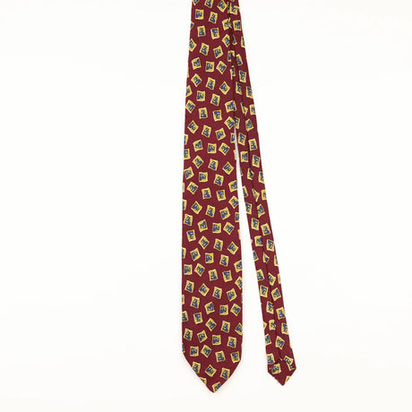 Front of Vintage Dazur Geometric Patterned Tie