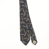 Front Front Detail of Vintage 1990's Giorgio Armani Abstract Patterned Tie