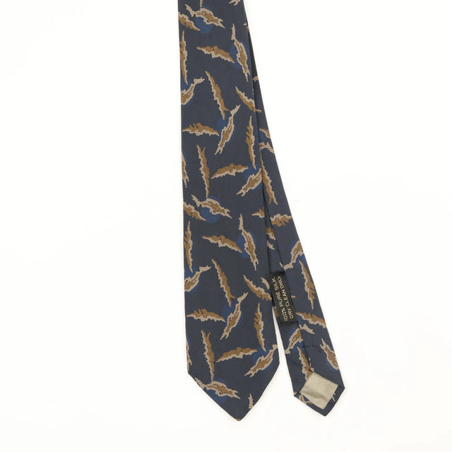 Front Front Detail of Vintage 1990's Giorgio Armani Abstract Patterned Tie