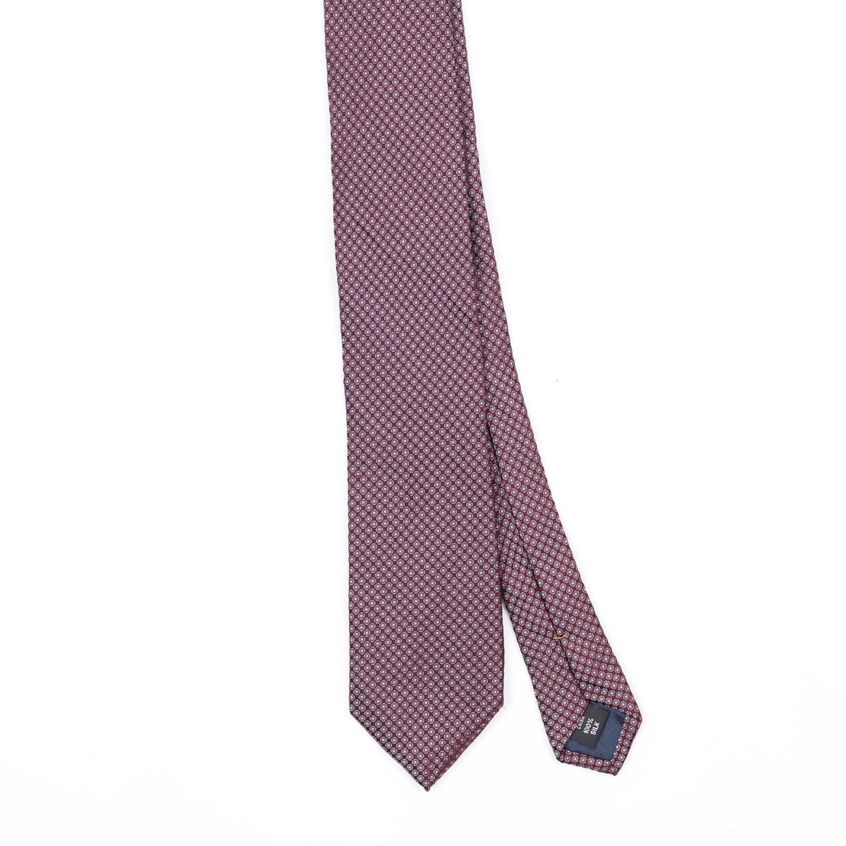 Front Front Detail of Vintage Joseph Aboud Geometric Patterned Tie