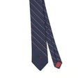 Front Front Detail of Vintage 1990's Etienne Aigner Striped Patterned Tie