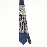 Front Front of Vintage 1990's Pierre Balmain Circles Geometric Patterned Tie