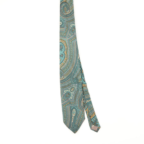 Front of Vintage 1990's Paisley Patterned Tie