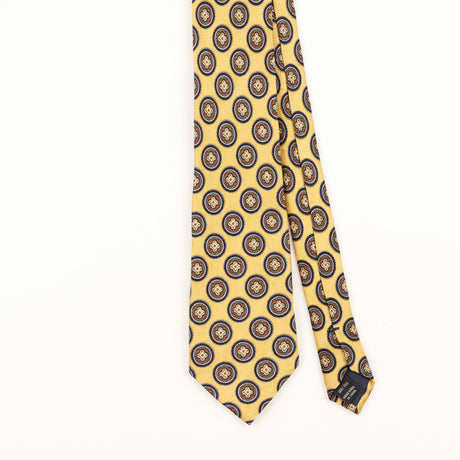 Front Detail of Vintage Jos. A. Bank Geometric Patterned Tie