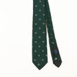 Front Detail of Vintage 1980's Resilio French Horn Geometric Patterned Tie