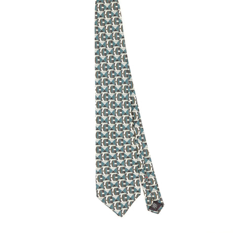 Front of Vintage 1990's Croft & Barrow Geometric Patterned Tie