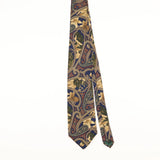 Front of Vintage 1990's Club Room Paisley Patterned Tie
