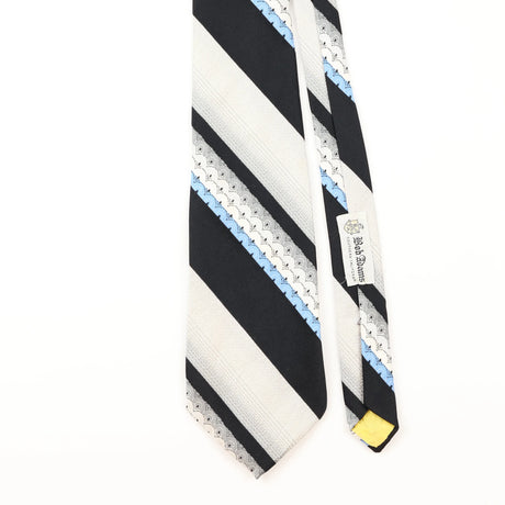 Front Detail of Vintage Striped Patterned Tie