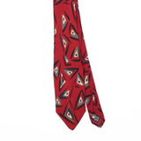 Front Front Detail of Vintage 1990's Triangle Geometric Patterned Tie
