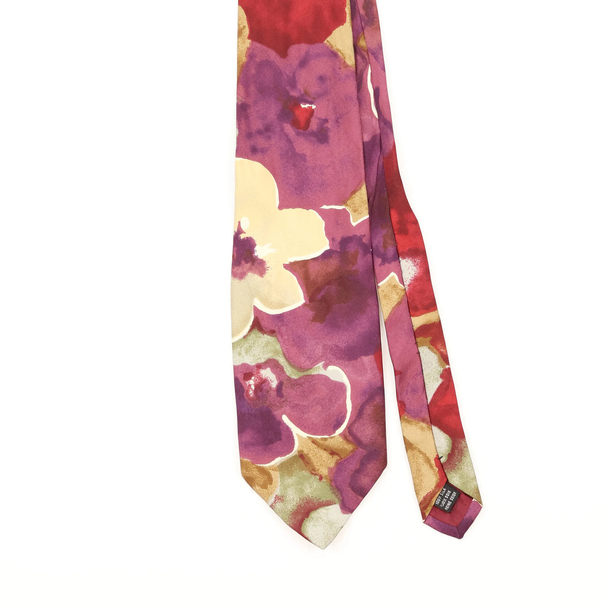 Front Detail of Vintage 1990's Abstract Patterned Tie