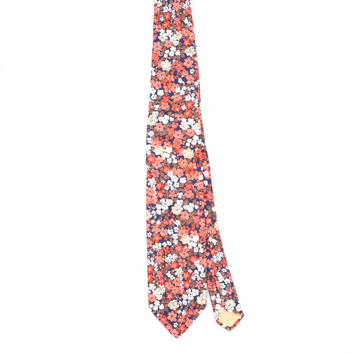 Front Front of Vintage 1980's Floral Patterned Tie