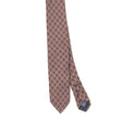 Front Front Detail of Vintage 1990's Foulard Geometric Patterned Tie