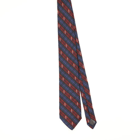 Front Front of Vintage 1990's Brooks Brothers Tartan Toy Soldiers Check Patterned Tie