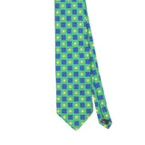 Front Front Detail of Vintage 1990's T.M. Lewin Geometric Patterned Tie