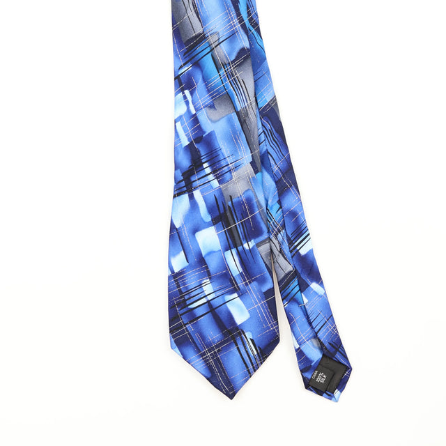 Front Detail of Vintage Jerry Garcia Crossroads Abstract Patterned Tie