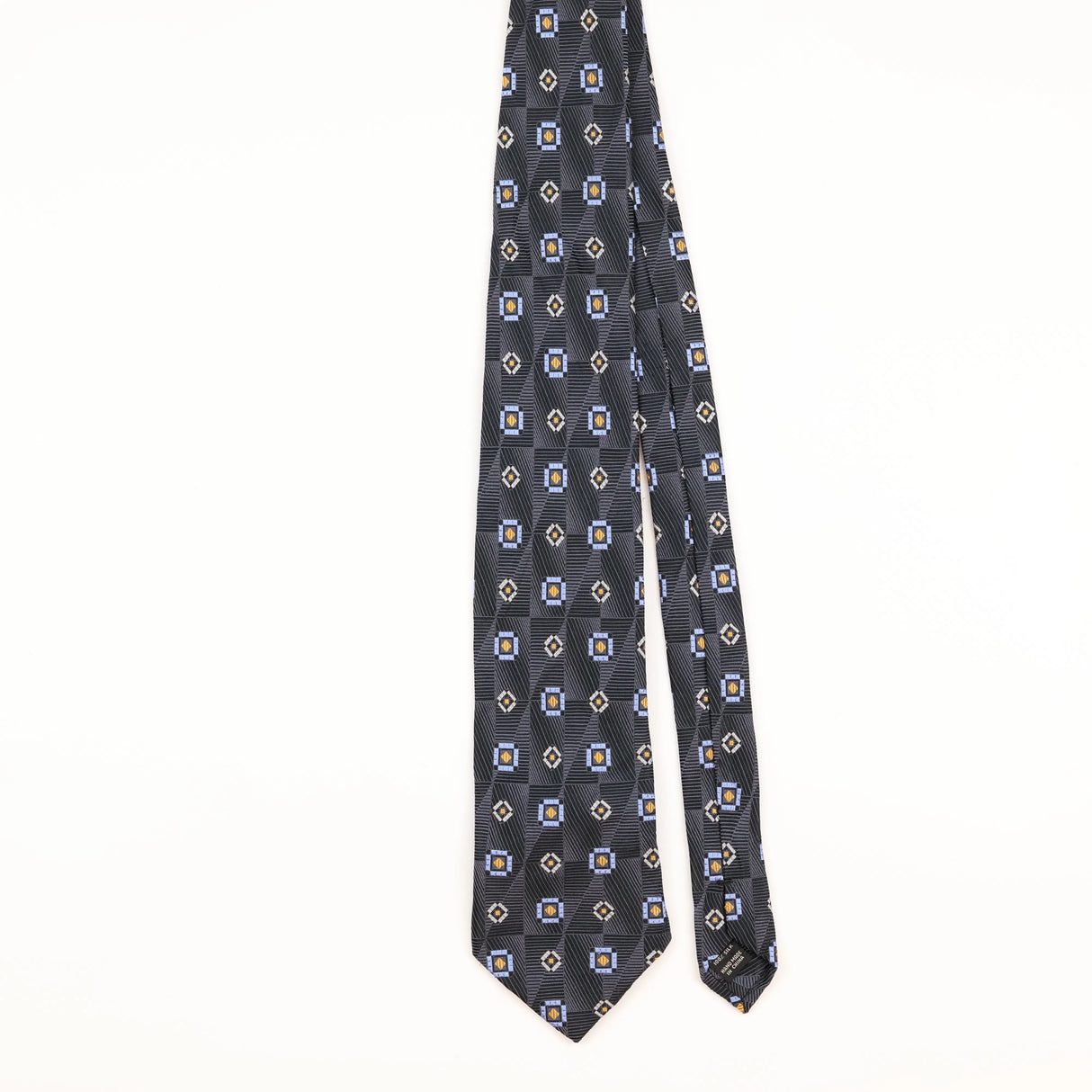 Front of Vintage Jos. A. Bank Geometric Patterned Tie