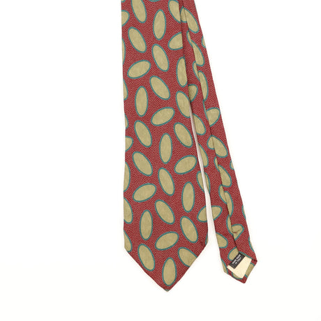 Front Detail of Vintage 1990's Geometric Patterned Tie