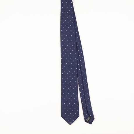 Front of Vintage Polka Dot Patterned Tie