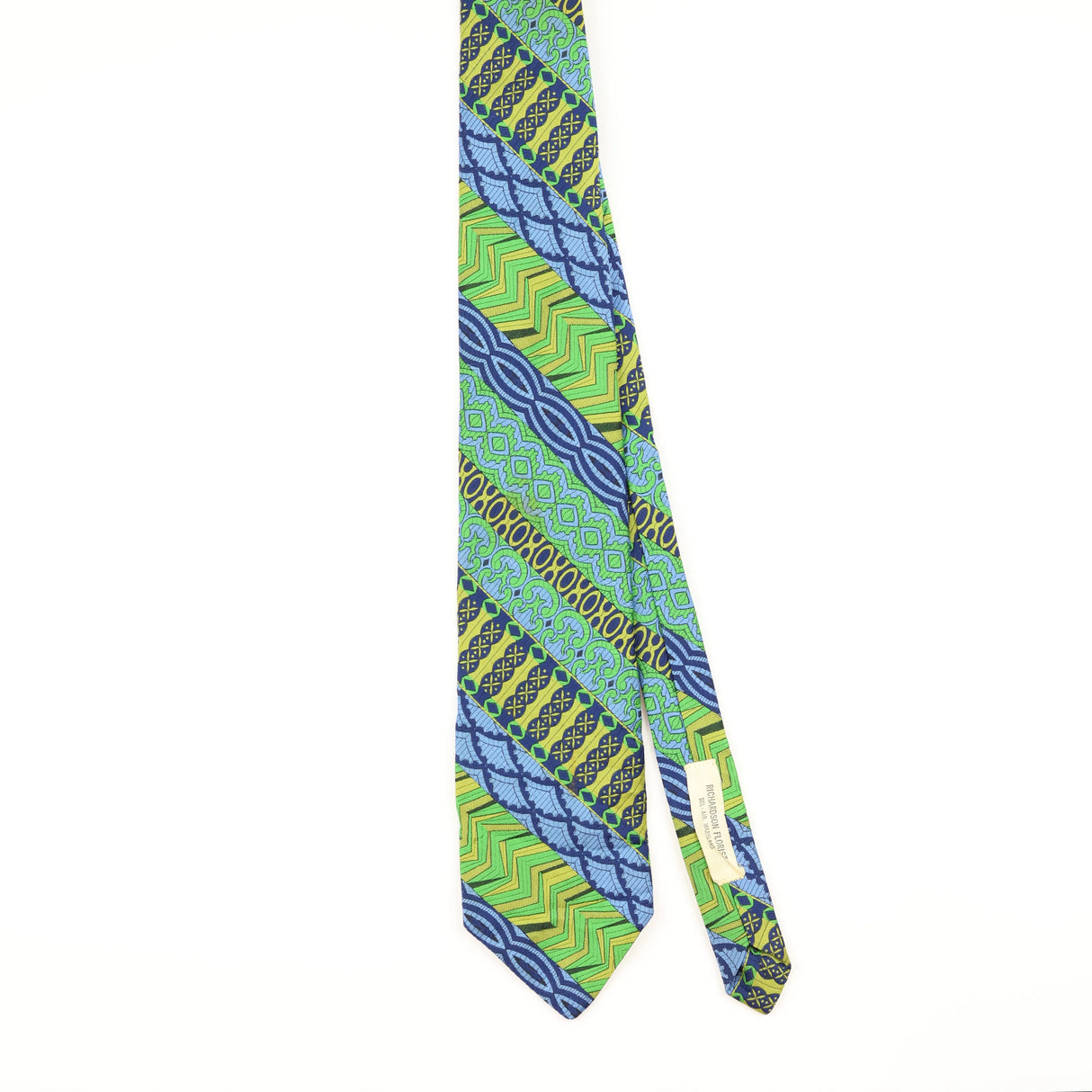 Front of Vintage 1980's Ernst Abstract Patterned Tie