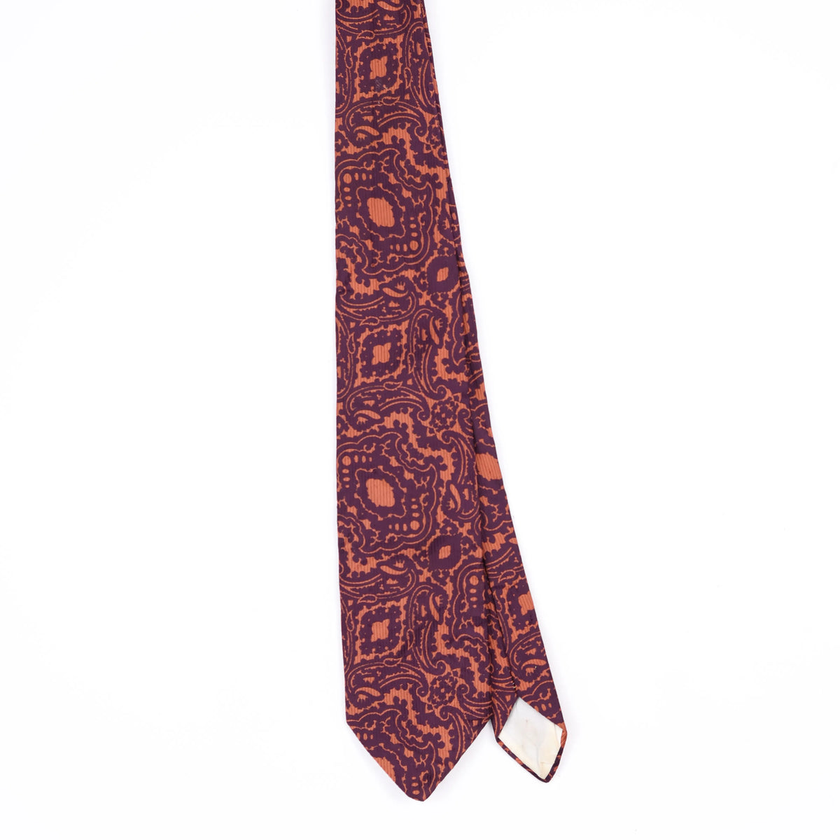 Front Front of Vintage 1980's Wembley Paisley Patterned Tie