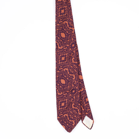 Front Front of Vintage 1980's Wembley Paisley Patterned Tie