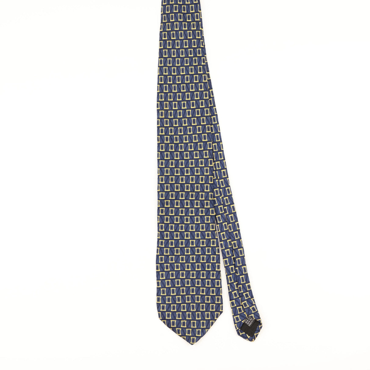 Front of Vintage 1990's Geometric Patterned Tie
