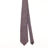 Front of Vintage Perry Ellis Geometric Patterned Tie