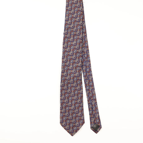 Front of Vintage Perry Ellis Geometric Patterned Tie