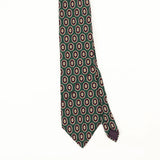 Front Front Detail of Vintage 1990's Christian Dior Circles Geometric Patterned Tie
