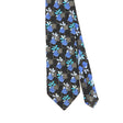 Front Front Detail of Vintage 1990's Ermenegildo Zegna Flower Geometric Patterned Tie