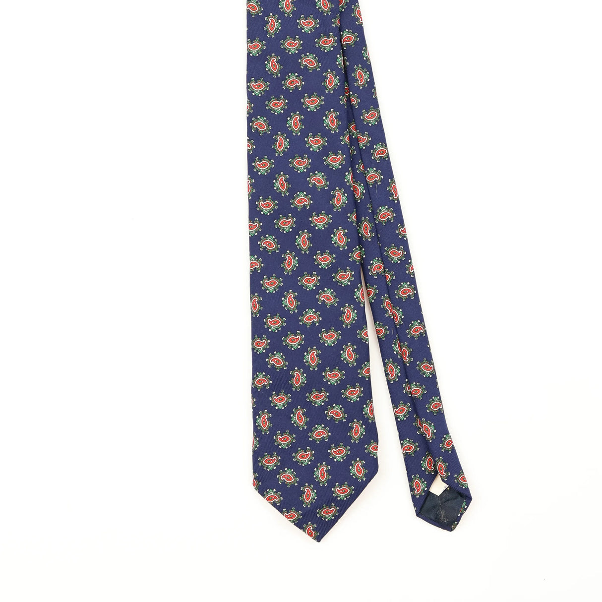Front Front Detail of Vintage 1990's Cape Cod Paisley Patterned Tie